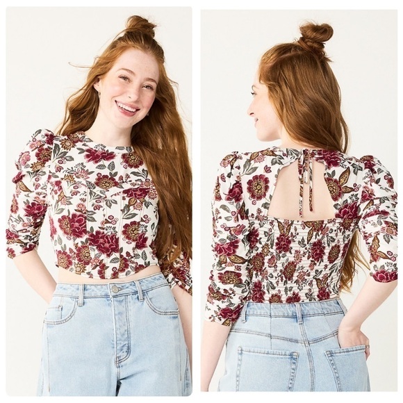 SO Crop Renaissance Puff Sleeve | SIZE XS - Picture 1 of 8